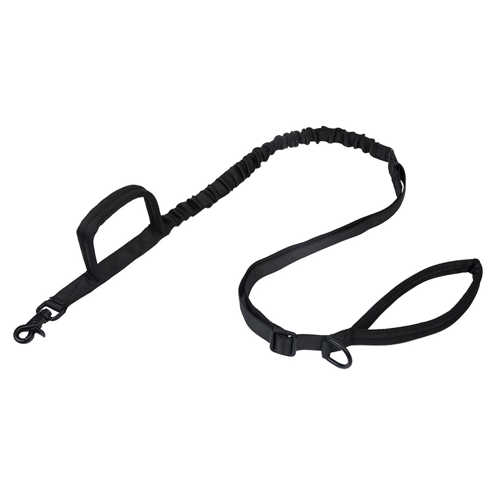 Strong Elastic Anti-escaping Adjustable Outdoor Training Large Tactical Pet Dog Leash with Handle