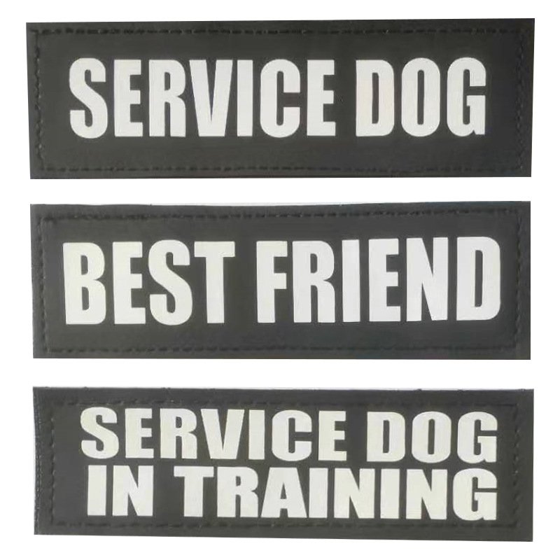 Custom Reflective Patch for Vest Harness K9 Pet Accessories Personalized Dog Chest Nameplate Anti Loss Label Patch with Hook