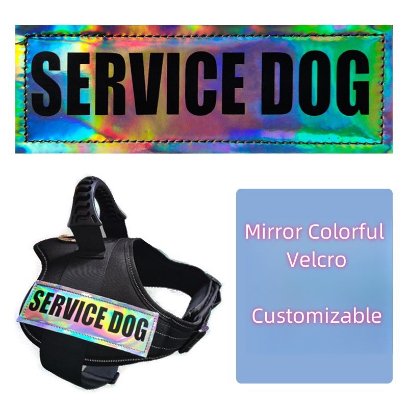 Custom Reflective Patch for Vest Harness K9 Pet Accessories Personalized Dog Chest Nameplate Anti Loss Label Patch with Hook