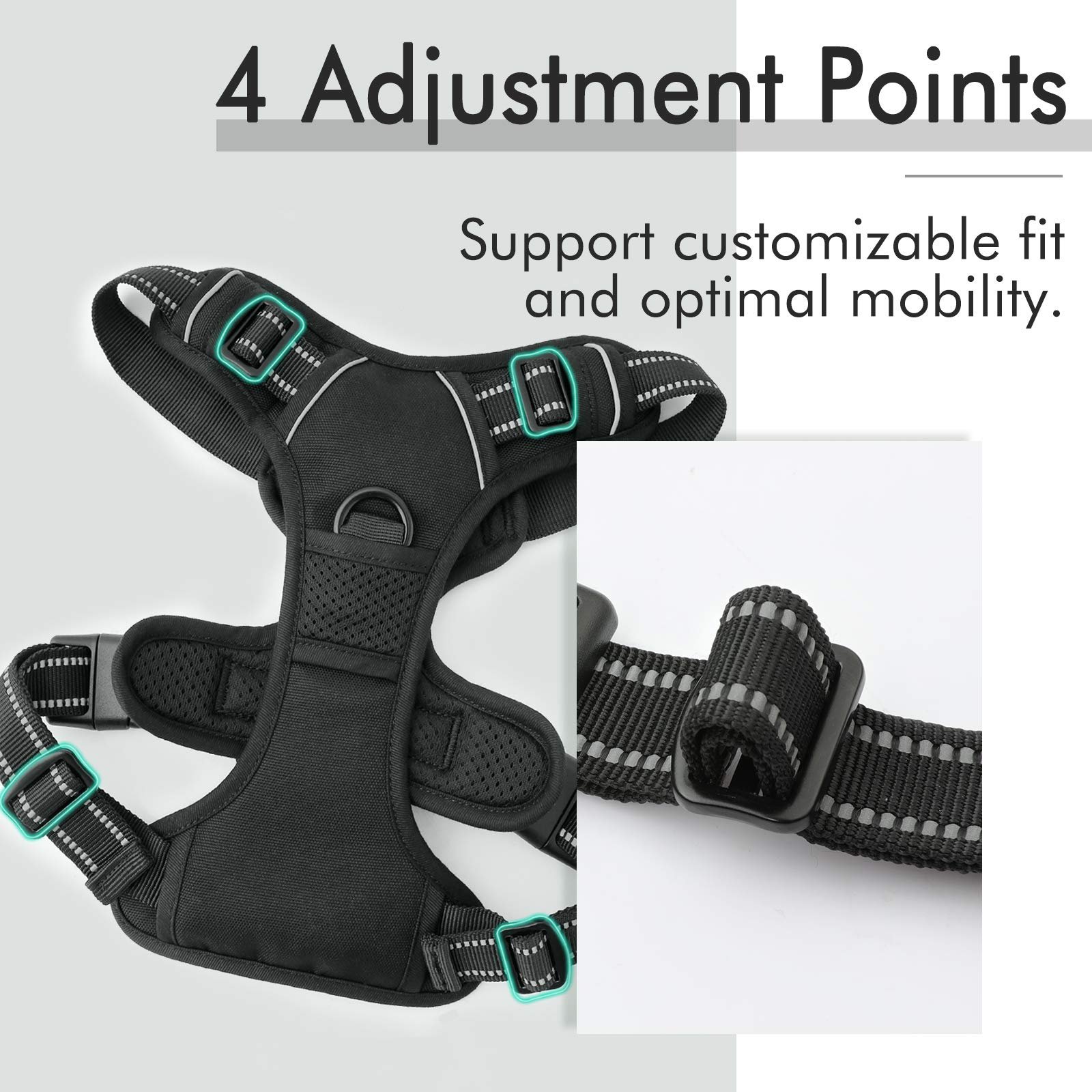 Manufacturers Oem Odm Custom Personalized High Quality Adjustable Designer Luxury No Pull Dog Harness Custom Dog Pet Harnesses