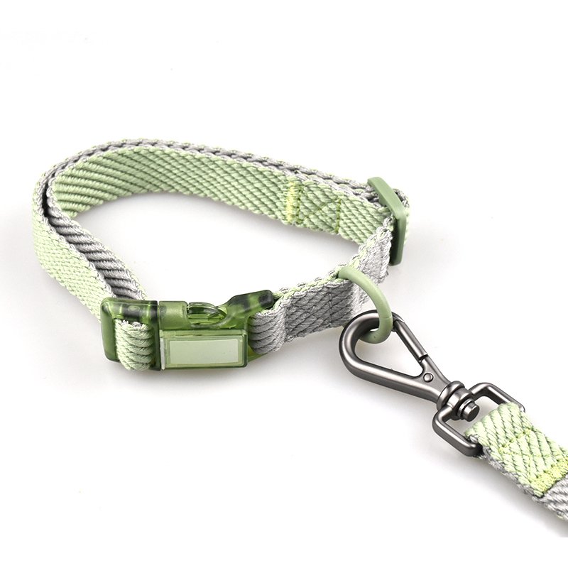 Luxury Personalized Adjustable PET Dog Collar and Leash Dog Collar Leash Set with Metal Buckle