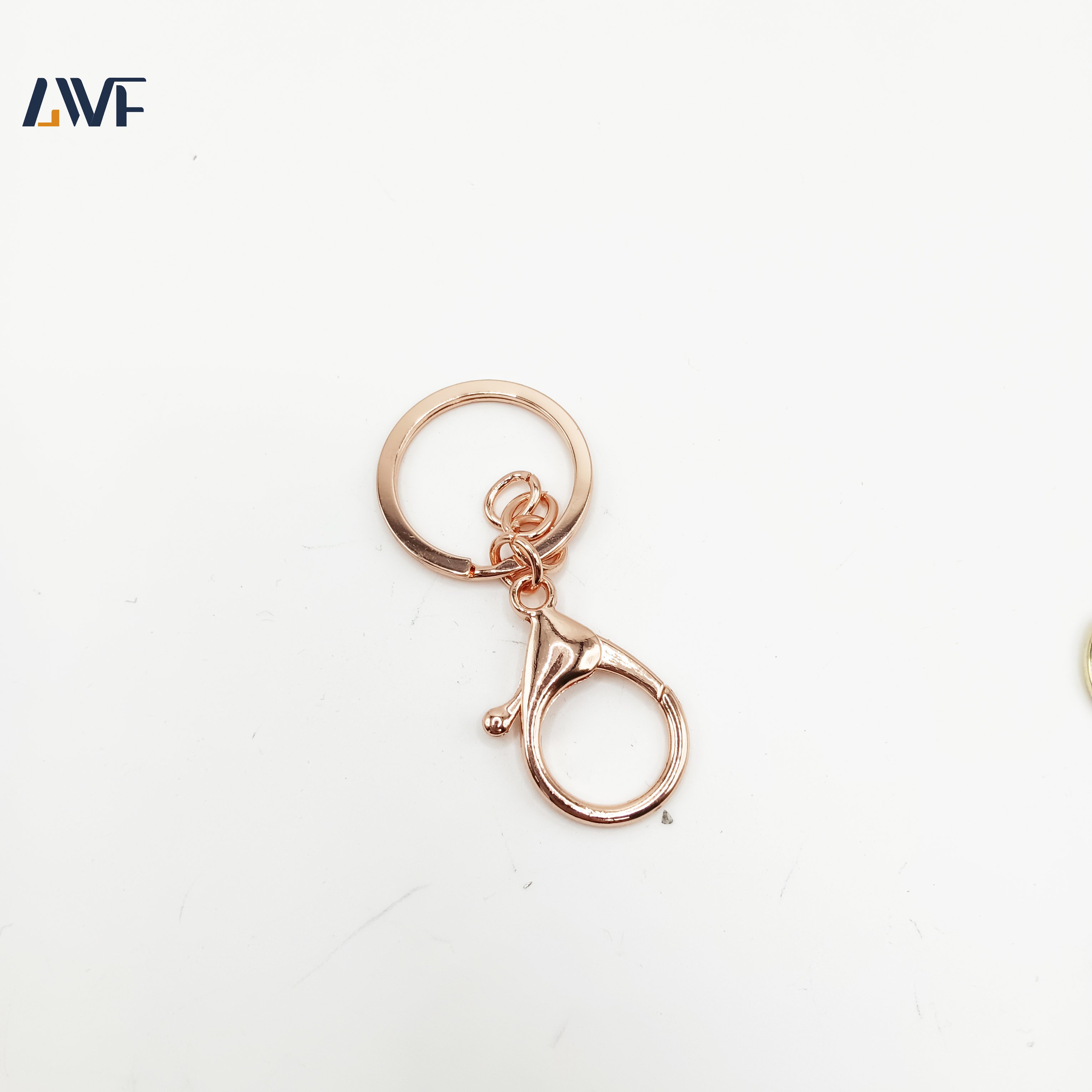 High Quality Zinc Alloy Buckle Hook Metal Swivel Snap Bag Hardware Accessories Rose Gold Keychain