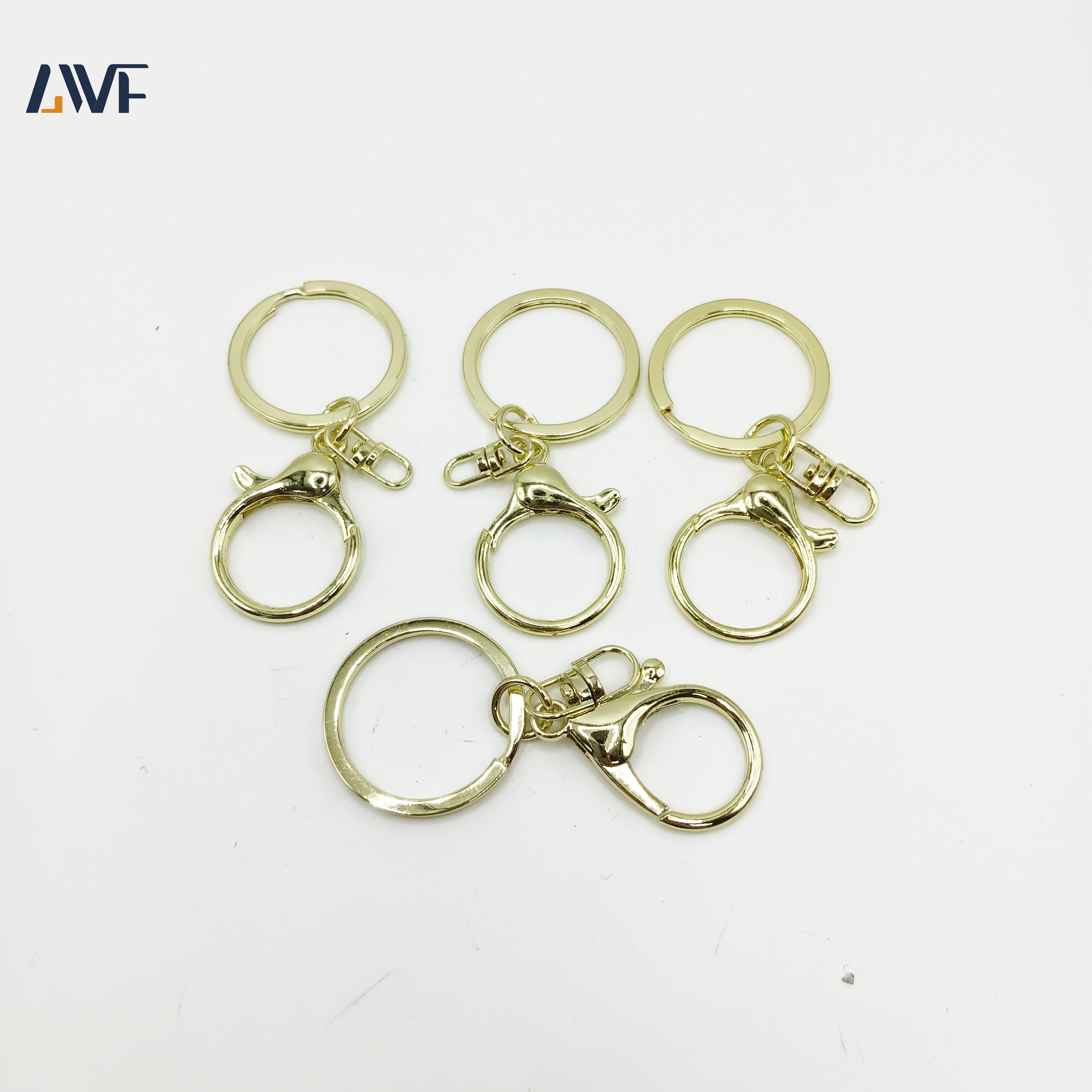 High Quality Zinc Alloy Buckle Hook Metal Swivel Snap Bag Hardware Accessories Rose Gold Keychain