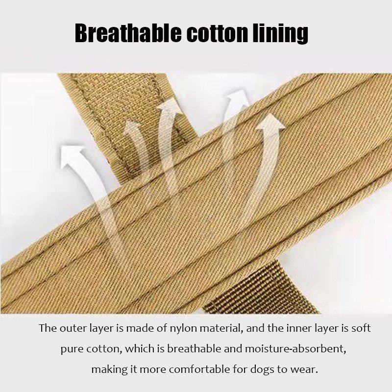 Wholesale Tactical pet Collar With Handle Durable Tactical Nylon Dog Collar Adjustable Training Collar For Large Dogs