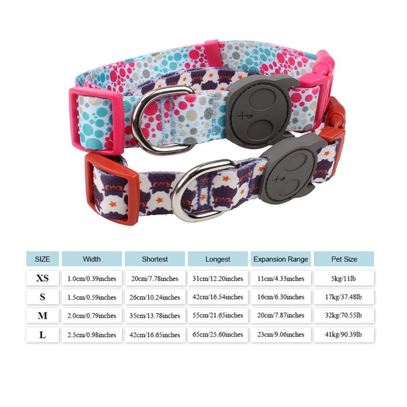 Custom Adjustable Vegen Aqua Pet Necklace Beautiful Glossy Sublimation Blank brown buckle Printing Logo Dog Collar With D-ring