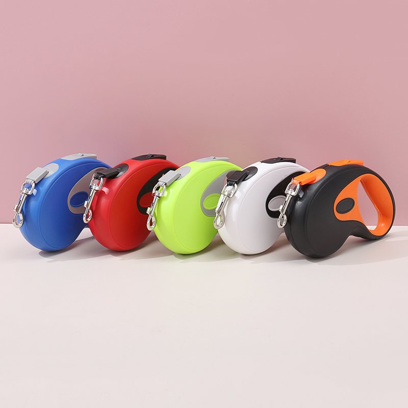 Colorful 5m Custom Logo Dog Automatic Retractable Leash Portable Outdoor Leash for Pet Dog