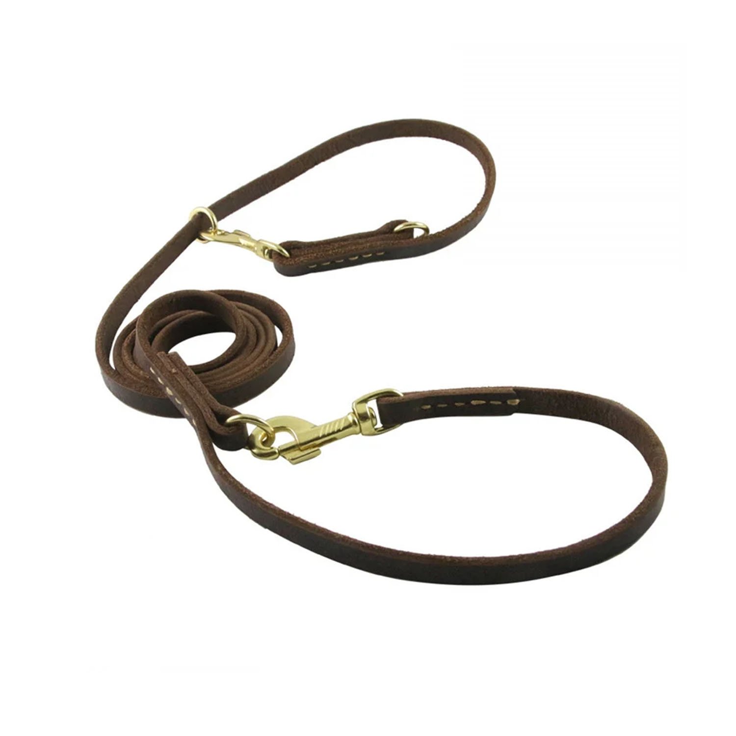 2024 Leash Hot Selling Padded on Handle Leather Dog Leash for Walking and Training OEM Customized Size And Design Dog Leash