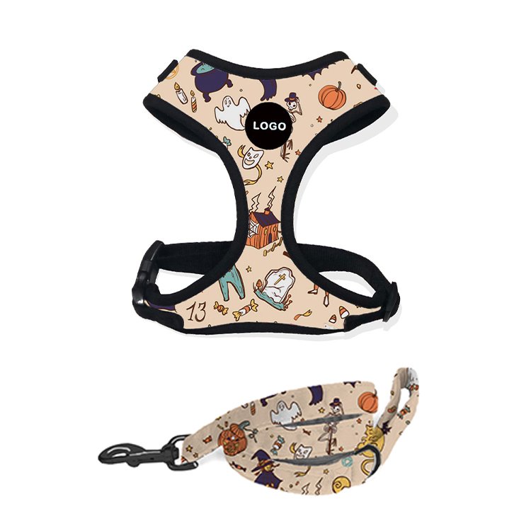 Brand New Product Chest back Christmas Halloween Pet harness High Quality Custom Pet Harness Set With Cheerful And Good Price