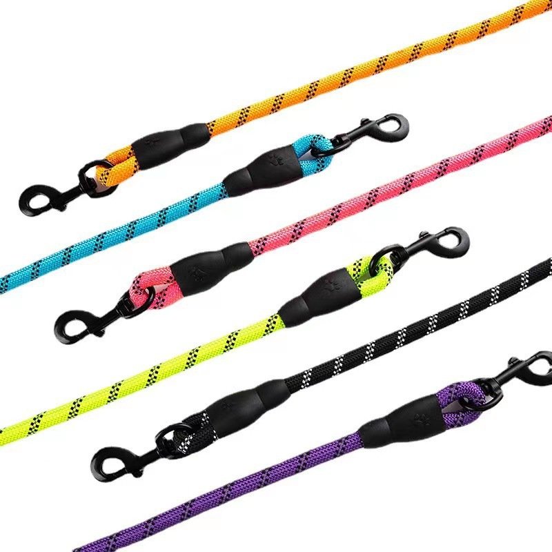 Hands Free Dog Leash Waist Crossbody Rope with Slip Lead Multi-functional Shoulder Dog Running nylon Pet Leash Double-Head Lead