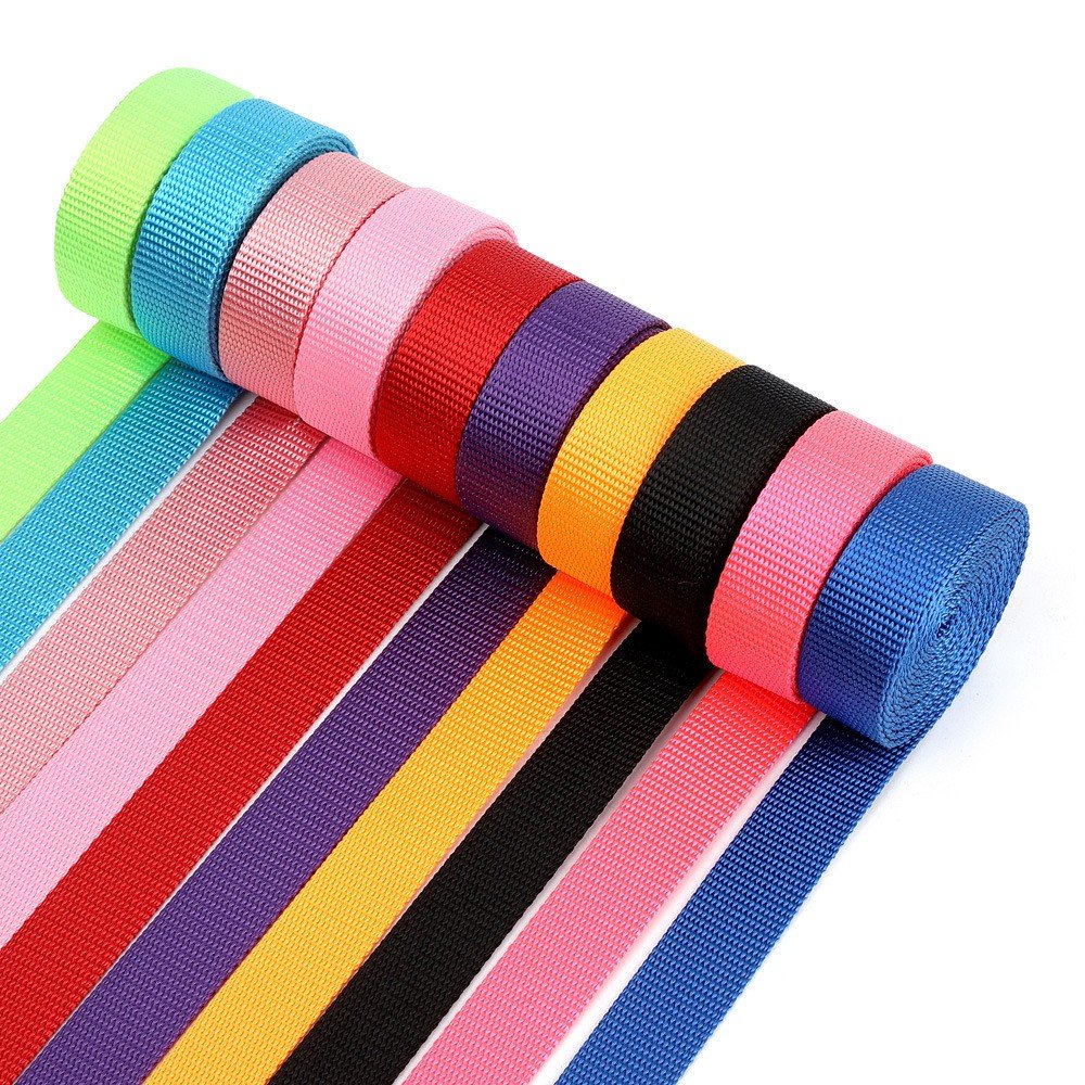 Customized size nylon pet leash webbing straps nylon webbing for dog collars of pet products