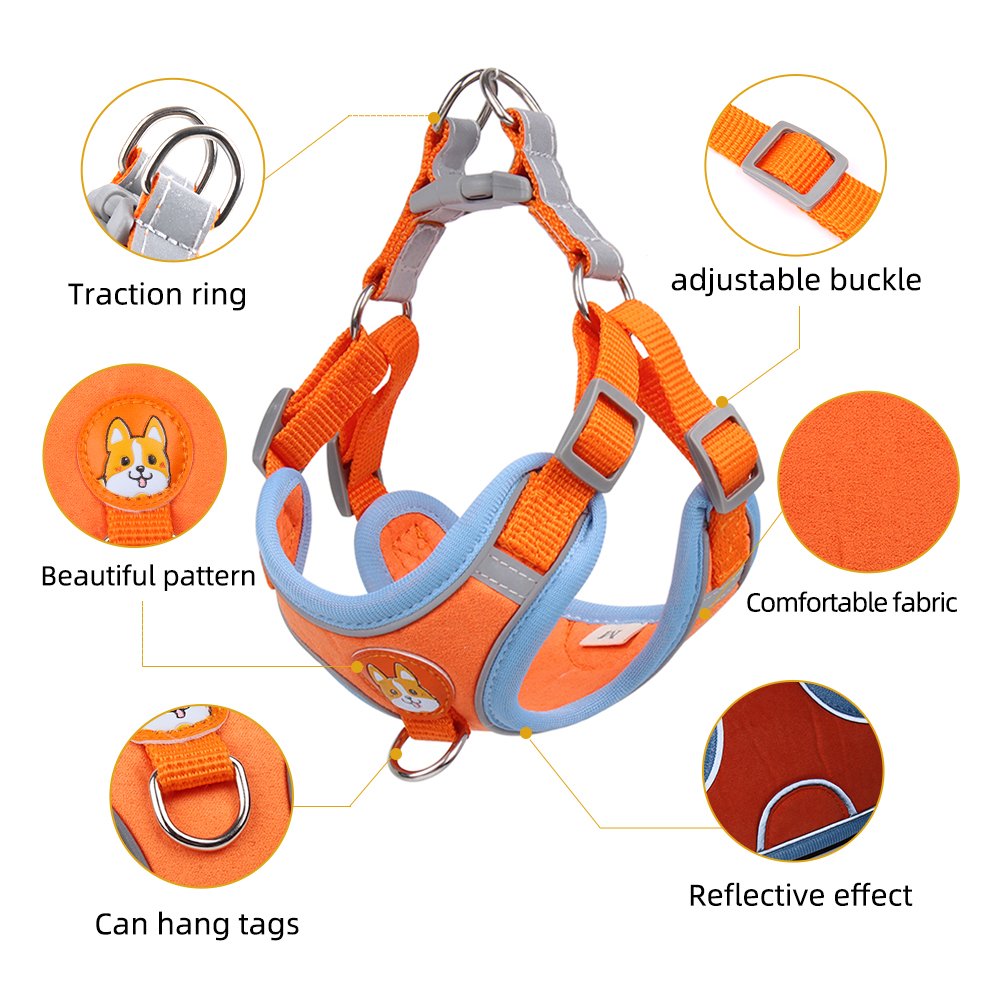 New Arrival Dog Harness Leash Set Adjustable Pet Harness Reflective