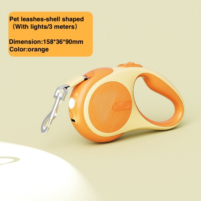 Hot Selling Small Automatic Retractable 3M Nylon Pet Leash USB Rechargeable with LED Light FOR DOG AND CAT