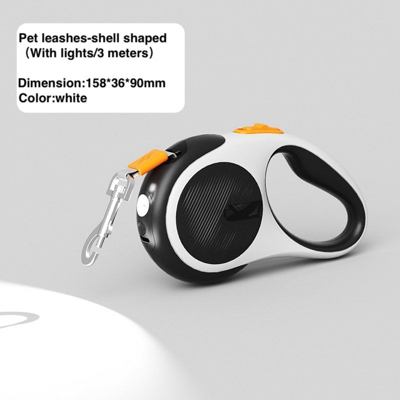 Hot Selling Small Automatic Retractable 3M Nylon Pet Leash USB Rechargeable with LED Light FOR DOG AND CAT