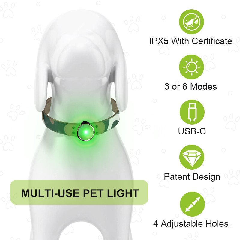 UMIONE High Visibility Safety Flashing Pet Accessories Pendant Blinker Clip On Leash Harness LED Dog Light
