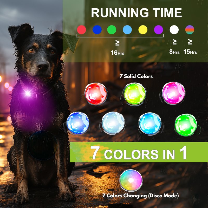UMIONE High Visibility Safety Flashing Pet Accessories Pendant Blinker Clip On Leash Harness LED Dog Light