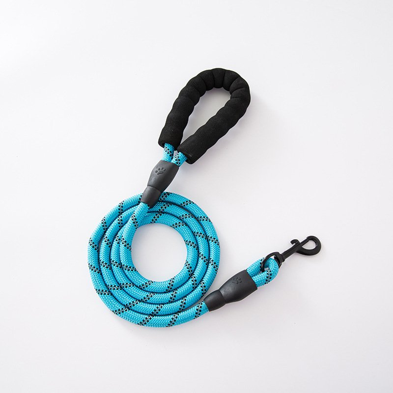 Popular Hot Sale Custom Waterproof PVC Dog Leash Webbing Luxury Soft Blue Silicone Pet Training Leash for Dogs