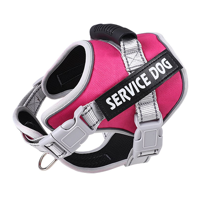 High Quality K9 Nylon Polyester Pet Waterproof Vest Reflective Adjustable Tactical Dog Harness Wholesale Stock Heavy Duty Rivet