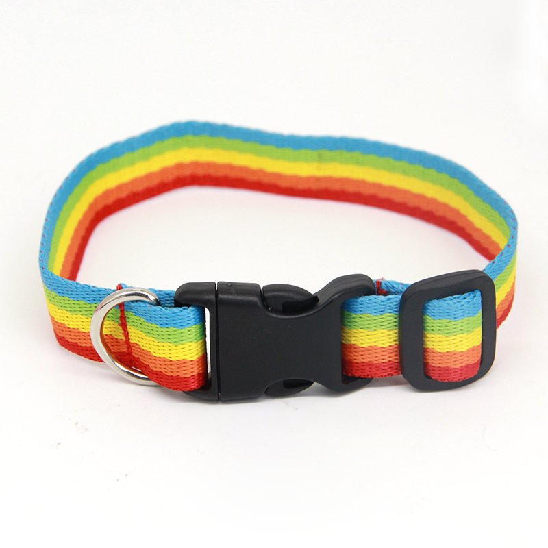 Small Medium Large Dogs Adjustable Dog Collar And Leash Set With Safety Locking Buckle Nylon Customized Pet Collars Webbing
