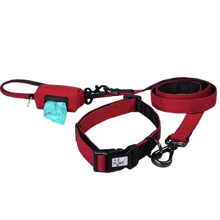 Customized Manufacturer Wholesale Outdoor Oxford Fabric Durable And Comfortable Adjustable Multi Color Dog collar And leash