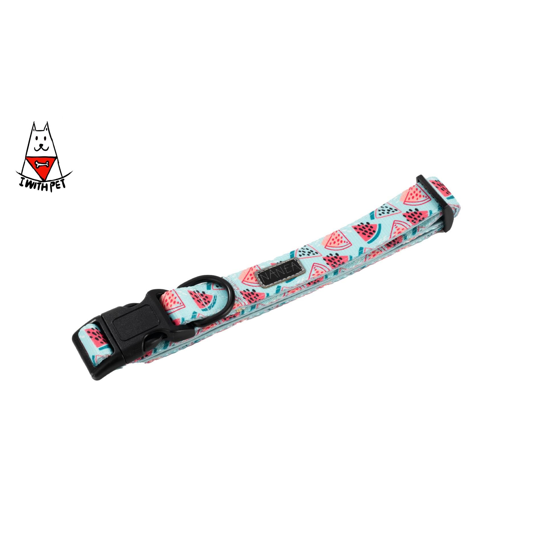 High Quality Pet Harness Set Sublimation Design Dog Leash Collar And Matching Bandana Set