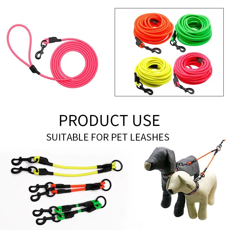Nibao Wholesale Colorful 6mm 8mm 10mm Soft PVC Round rope waterproof coated webbing for dog collar leash