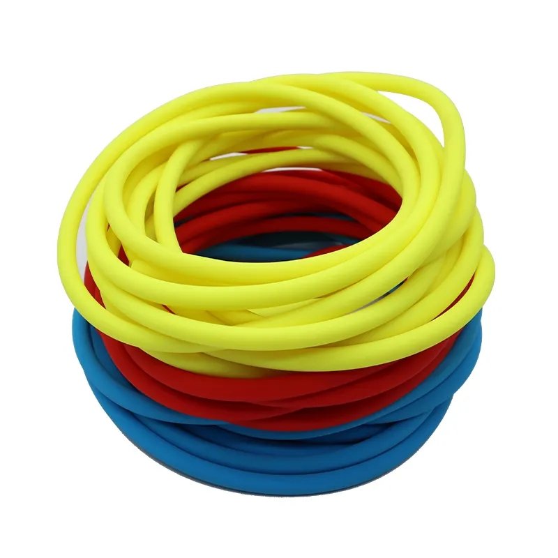 Nibao Wholesale Colorful 6mm 8mm 10mm Soft PVC Round rope waterproof coated webbing for dog collar leash