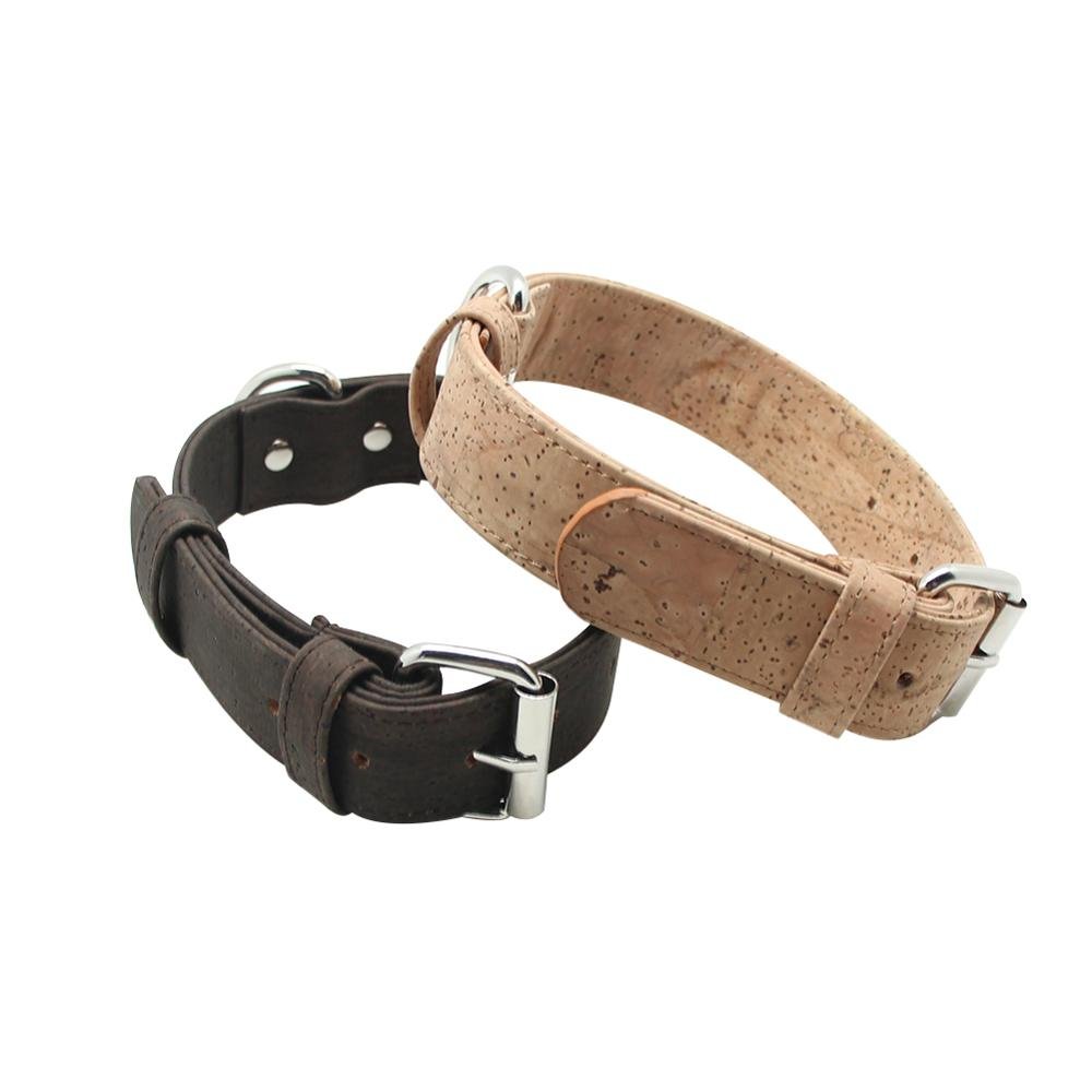 2021 New Design ECO Friendly Vegan Cork Leather Materials Dog Harness For Large Dogs No Pull Leather Harness collar set