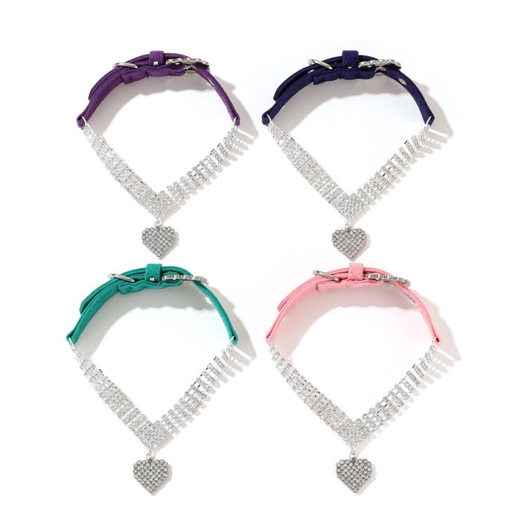 Find Your Pet's Style Sparkling Jeweled Accents for Elegance Complete with Adjustable Collars Leashes!