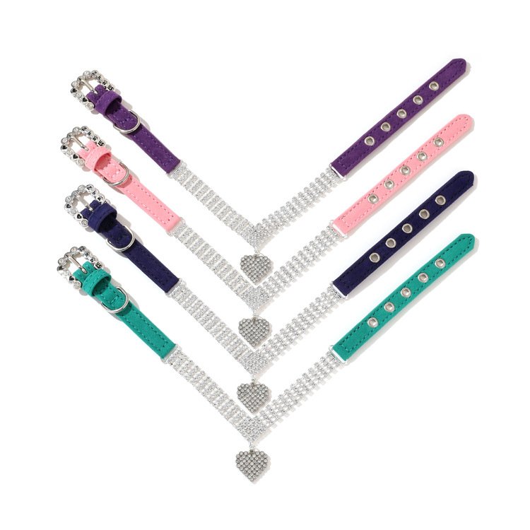 Find Your Pet's Style Sparkling Jeweled Accents for Elegance Complete with Adjustable Collars Leashes!