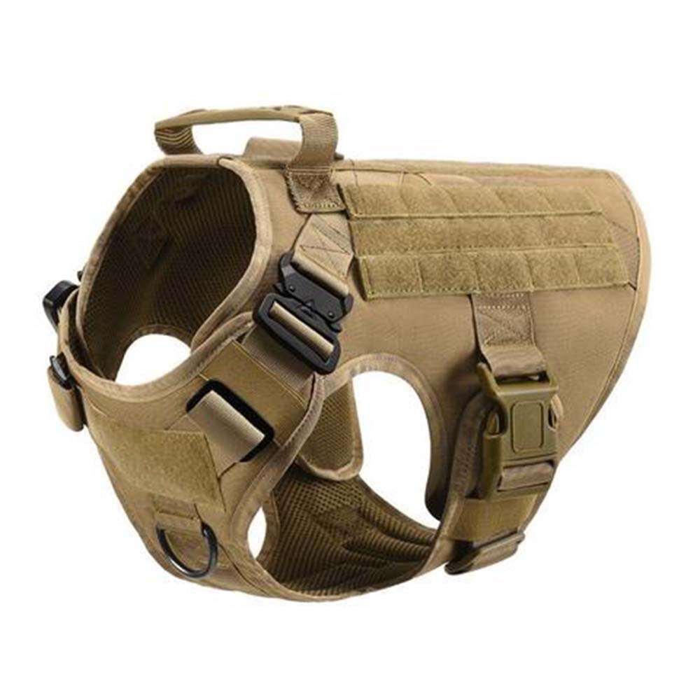 Custom LOGO Adjustable Tactical No Pull K9 Dog Vest Harness and Leash Collar Set