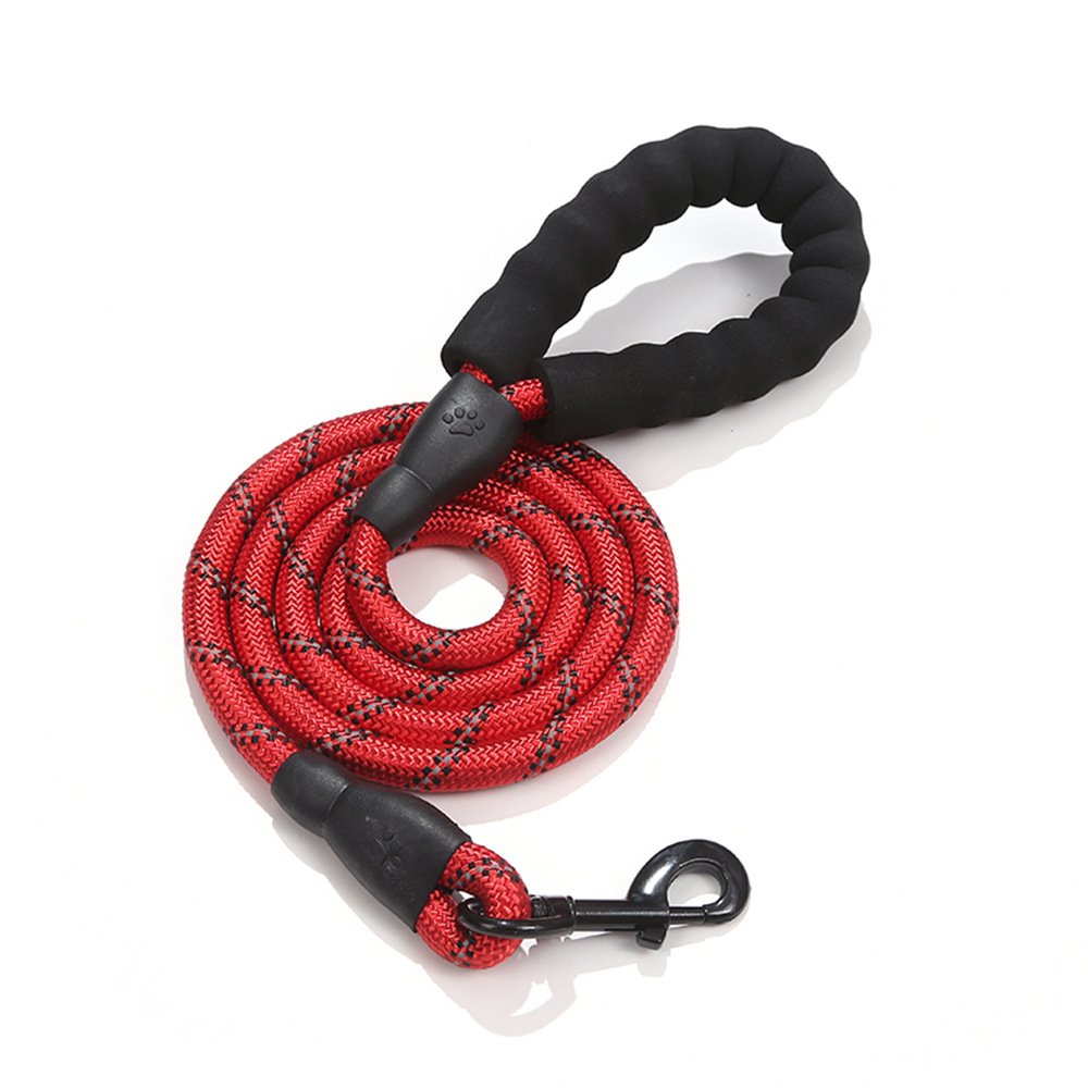Best Seller Customized Logo Dog Leash Nylon Braided Rope Duty Pet Leads for Large Dog
