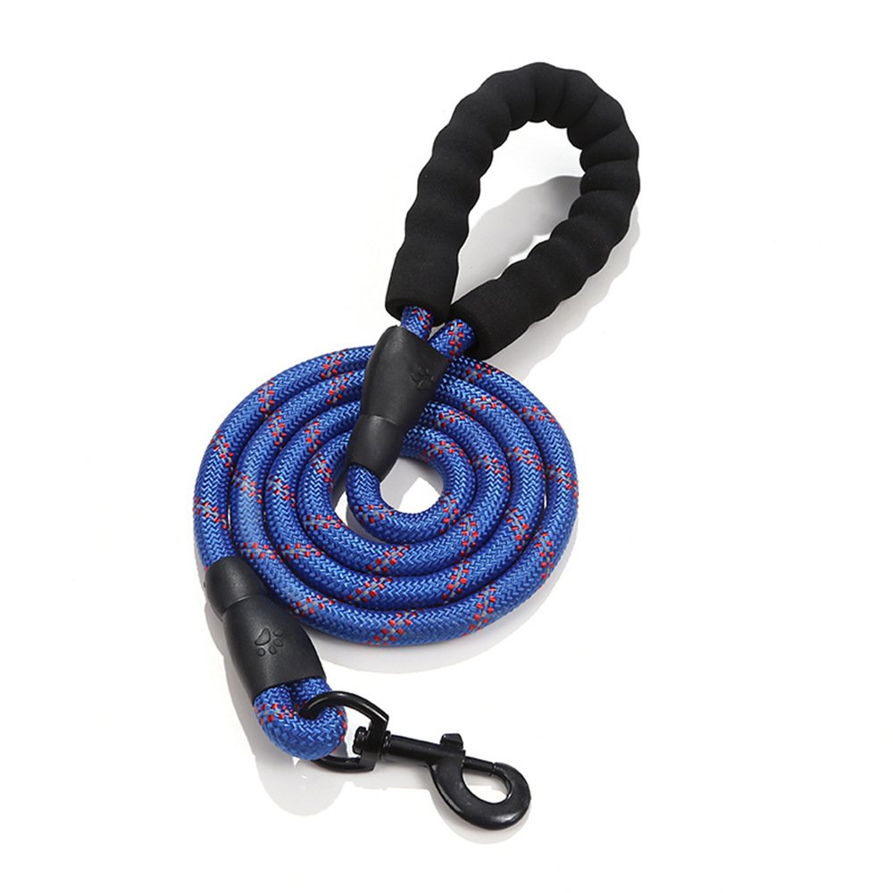 Best Seller Customized Logo Dog Leash Nylon Braided Rope Duty Pet Leads for Large Dog
