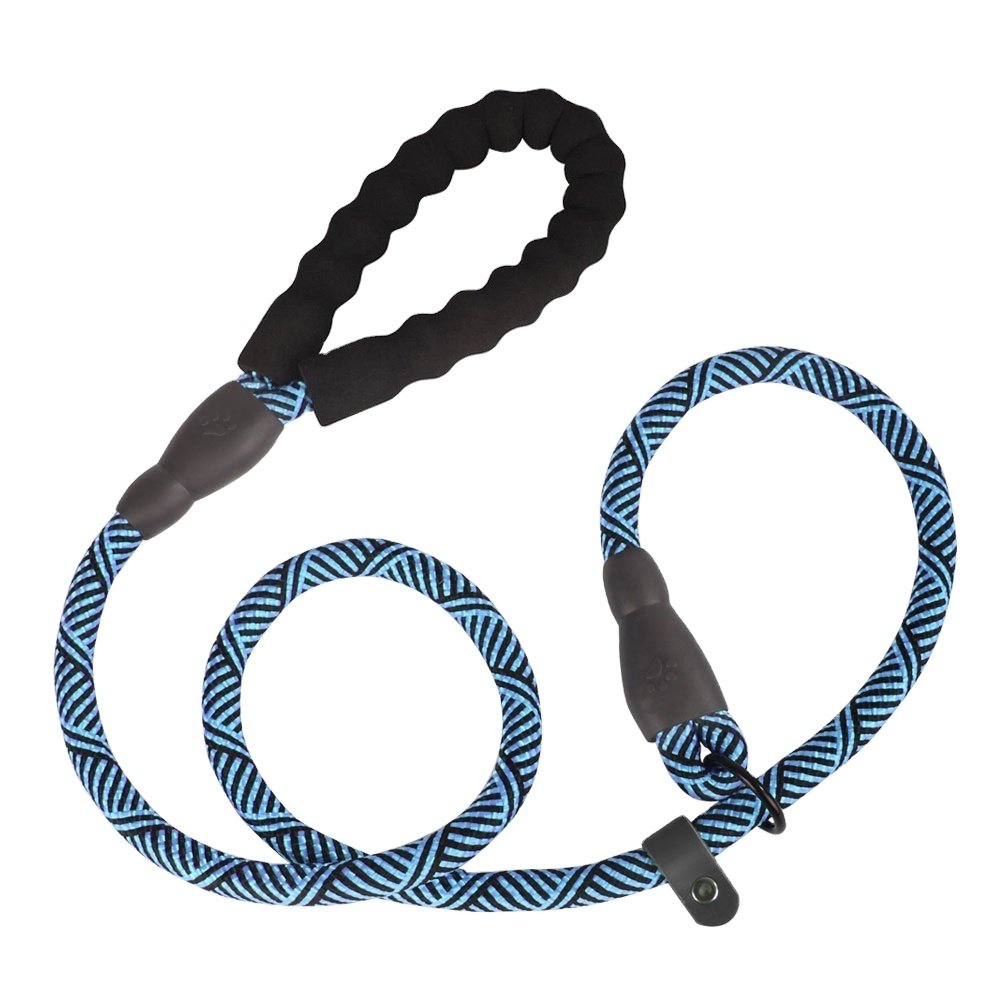 Best Seller Customized Logo Dog Leash Nylon Braided Rope Duty Pet Leads for Large Dog