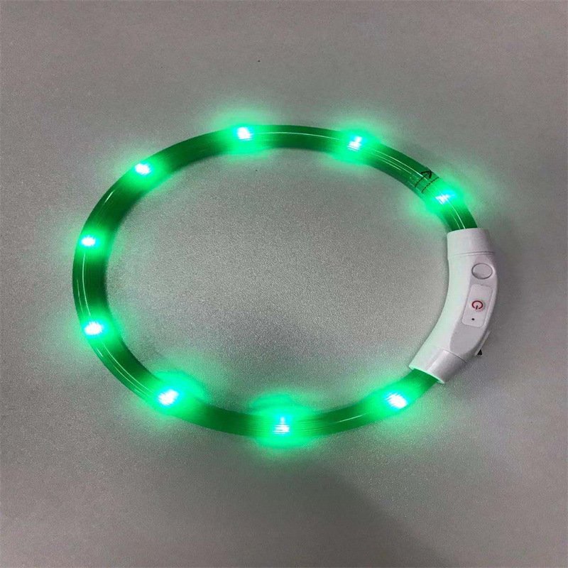 Water Resistant USB Rechargeable Led Dog Cat Collar Multicolor Personalized FLASH Pet Collar Dog Running Walking Training Hiking