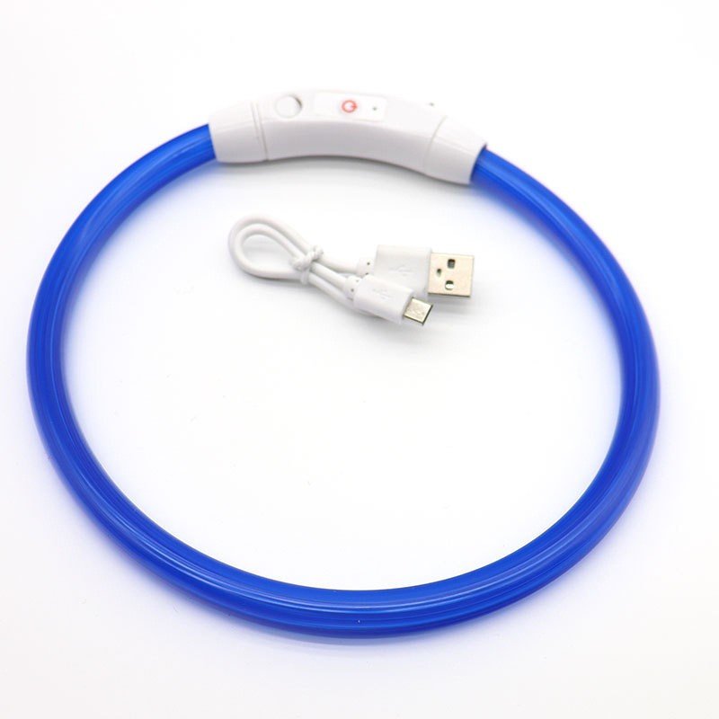Water Resistant USB Rechargeable Led Dog Cat Collar Multicolor Personalized FLASH Pet Collar Dog Running Walking Training Hiking