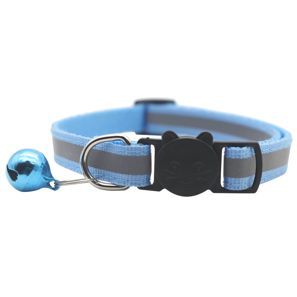 Custom Thick Luxury Designer Dog Collar with Plastic Buckle and Luminous Metal Bell Adjustable and Eco-Friendly