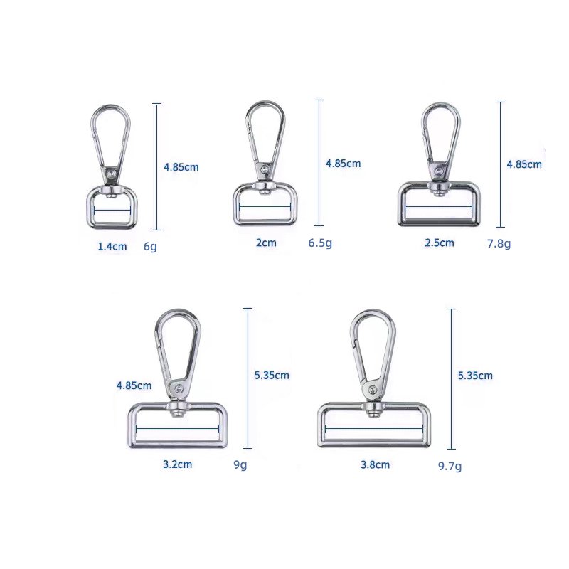 High Quality Thick Snap Hook Metal Clasps Oval Trigger Swivel Dog Leash Hook For Pet Collar