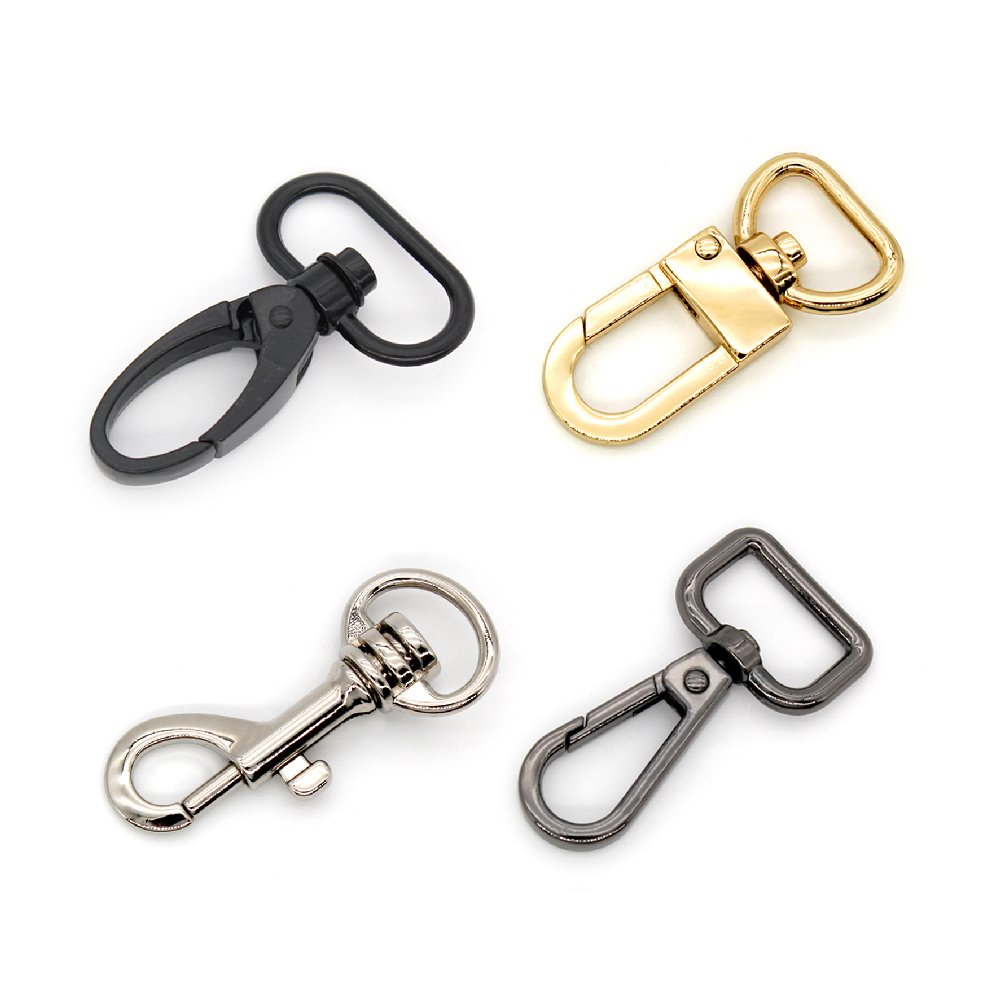High Quality Thick Snap Hook Metal Clasps Oval Trigger Swivel Dog Leash Hook For Pet Collar