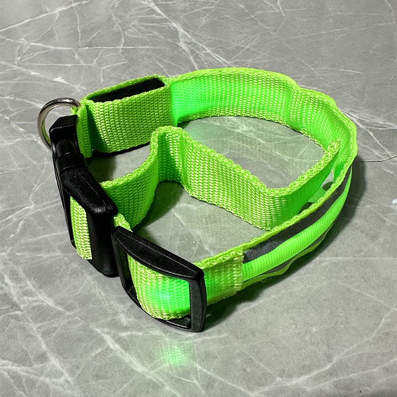 High Quality Adjustable USB Pet Reflective Collar Cat Led Light Collar Luminous Collar For Pets Animals
