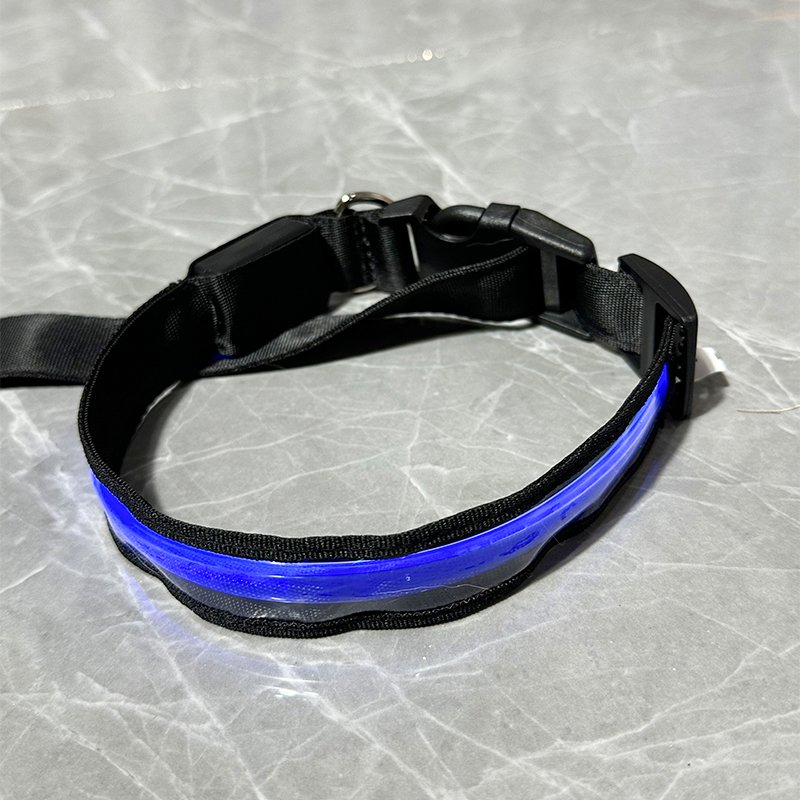 High Quality Adjustable USB Pet Reflective Collar Cat Led Light Collar Luminous Collar For Pets Animals