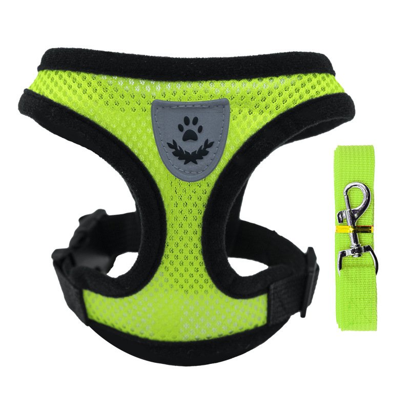 New Breathable Harness And Leash Set Soft Mesh Padded Adjustable Reversible No Pull Custom Pet Dog Harness Promotion Gift