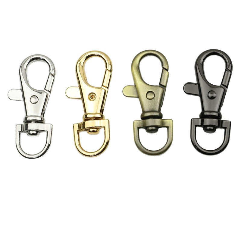 High Quality Collar Customized Snap Hook Colored Leads Light Clip Holder Carabiner Silver Metal Swivel Dog Hook For Dogs Leash