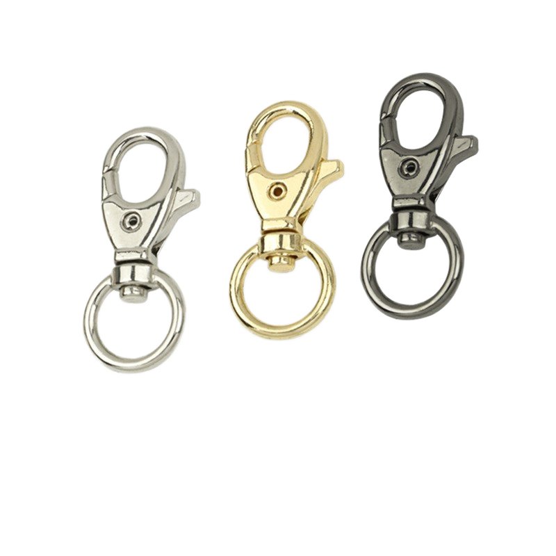 High Quality Collar Customized Snap Hook Colored Leads Light Clip Holder Carabiner Silver Metal Swivel Dog Hook For Dogs Leash