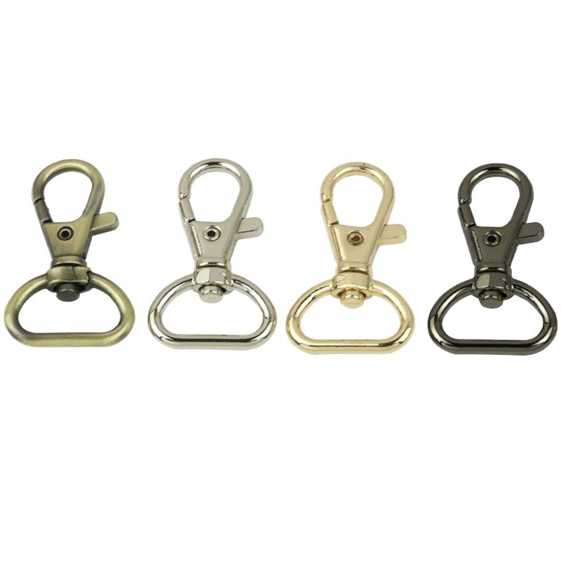 High Quality Collar Customized Snap Hook Colored Leads Light Clip Holder Carabiner Silver Metal Swivel Dog Hook For Dogs Leash