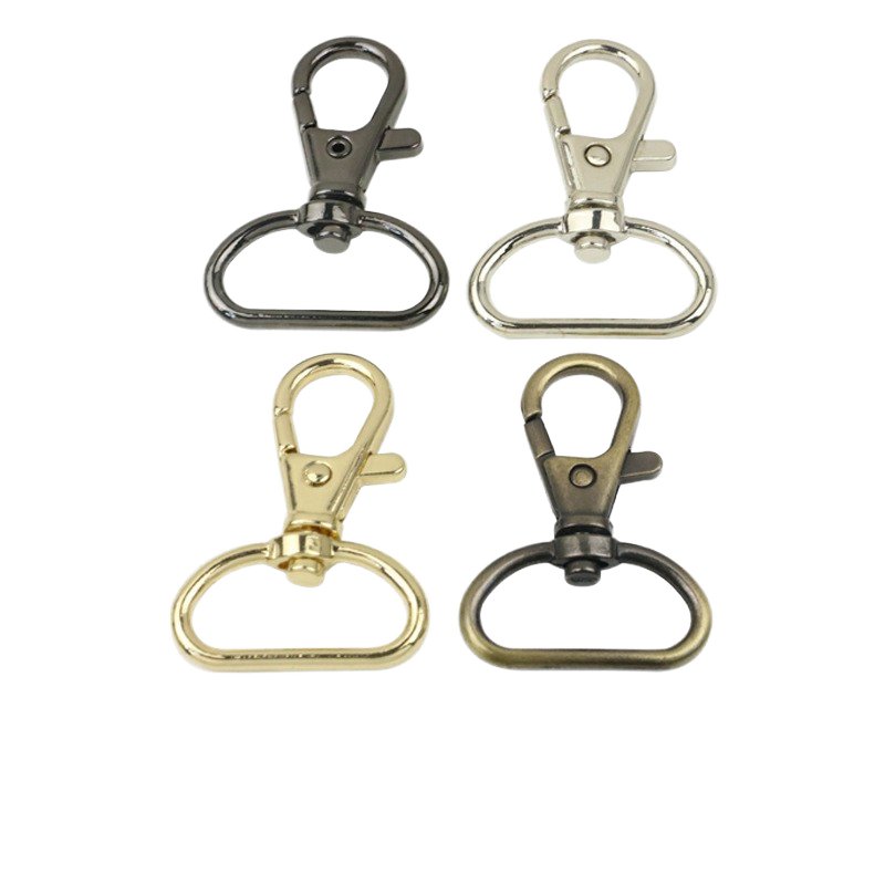 High Quality Collar Customized Snap Hook Colored Leads Light Clip Holder Carabiner Silver Metal Swivel Dog Hook For Dogs Leash