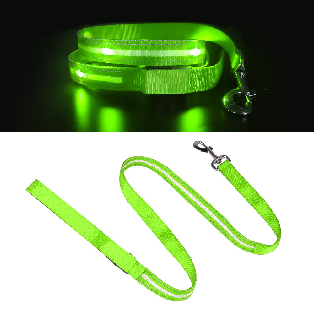 New Release pet products usb recharge pet leash light up Led Dog Leash