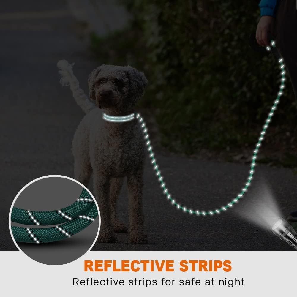 Comfortable Padded Handle Rope Dog Leash 1.2M/1.5M/2M/3M slip lead pet leash Reflective custom dog leash for Medium Large Dogs