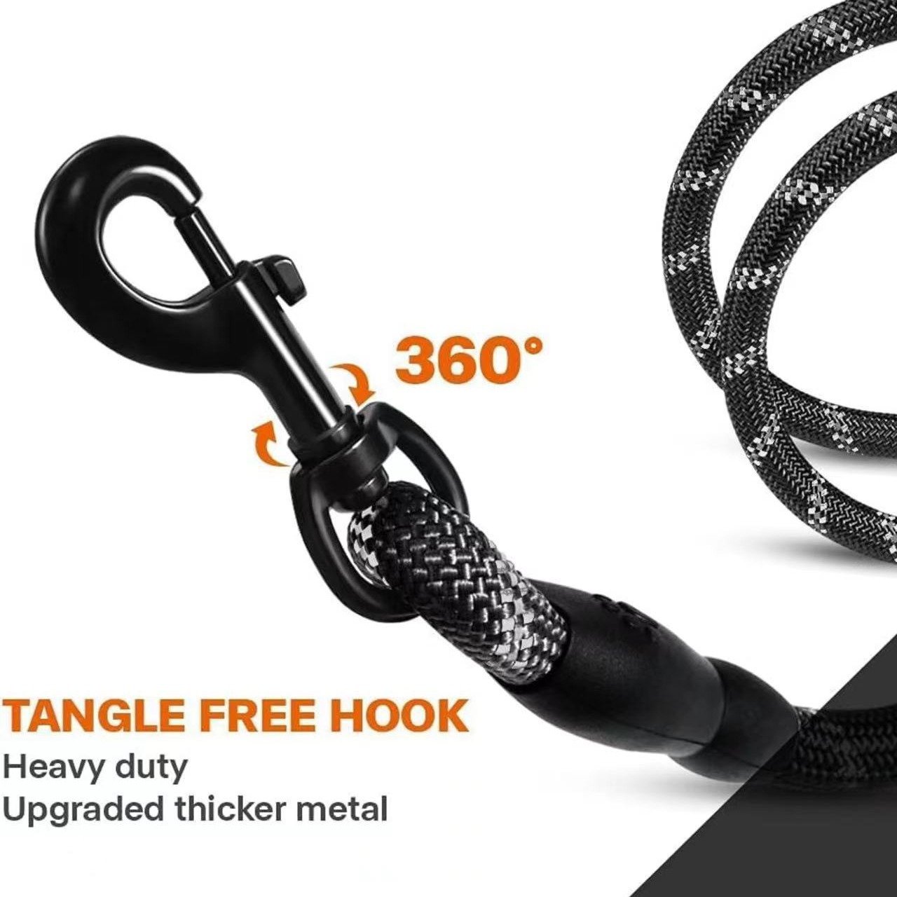 Comfortable Padded Handle Rope Dog Leash 1.2M/1.5M/2M/3M slip lead pet leash Reflective custom dog leash for Medium Large Dogs