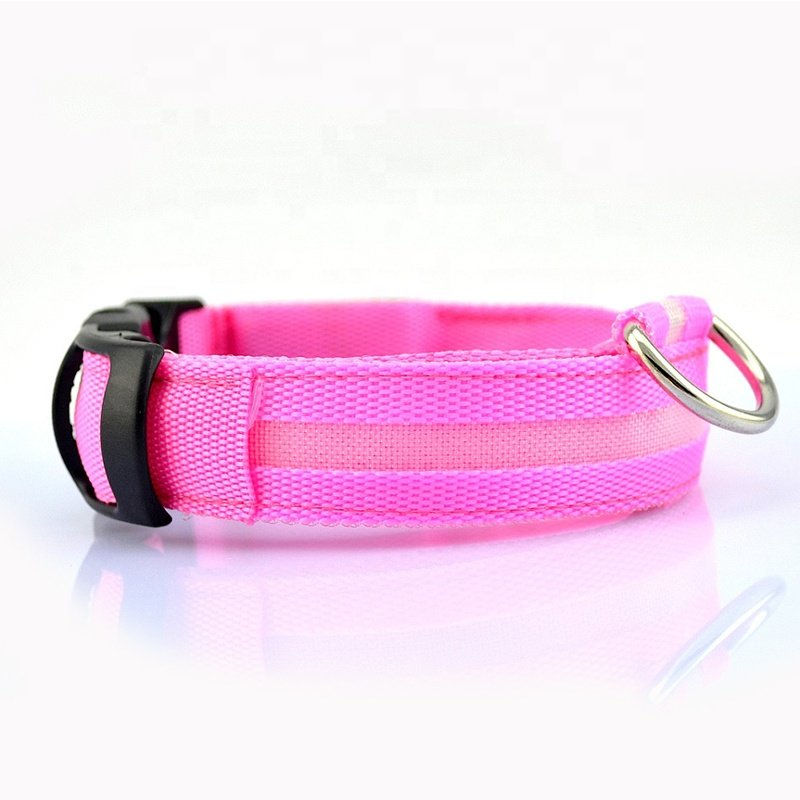 Hot Sell Led Dog Collar LED USB Rechargeable Release Buckle For Pet Collars Led Collar