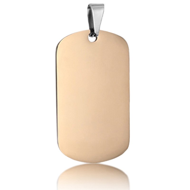 Hot Sales Customized Logo Metal Blank Stainless Steel Sublimation Pets ID Necklace Metal Blank Dog Tags